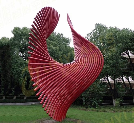 ODM Stainless Steel Spray Painted art Sculpture Outdoor Furnishings