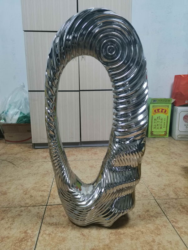 Abstract Seed Cast Metal Sculpture Garden Art Water Texture Metal Modern Art Sculpture