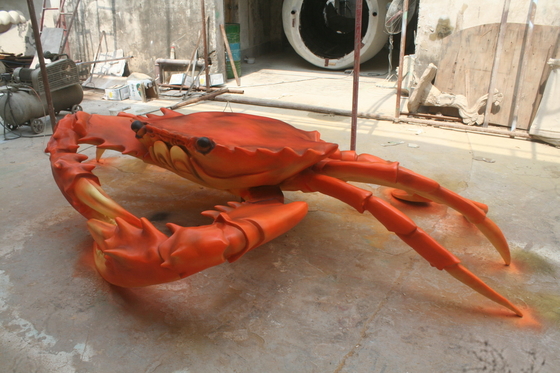 SKULPTUR-Museums-Anzeigen-Gewohnheit Marine Crabs FRP Tierzum aufzuzeichnen