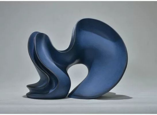 Blaue kundenspezifische Harz-Skulptur-Matte Abstract Form Sculpture Club-Ausstellungs-Dekoration